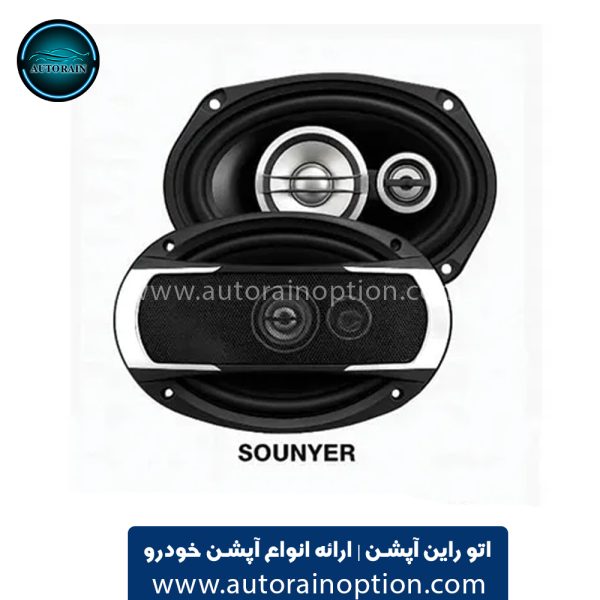 بلندگو بیضی خودرو سونیر مدل GS6973 بسته ۲ عددی اتو راین آپشن