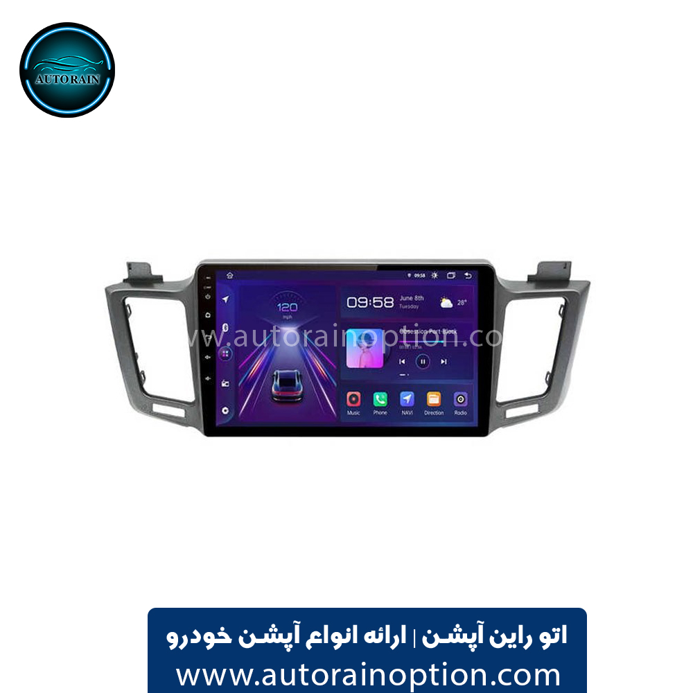 قاب مانیتور تویوتا راو 4 با کولر اتو راین آپشن