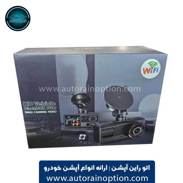 دوربین ثبت وقایع خودرو بلک باکس مدل A16 WIFI-4K اتو راین آپشن